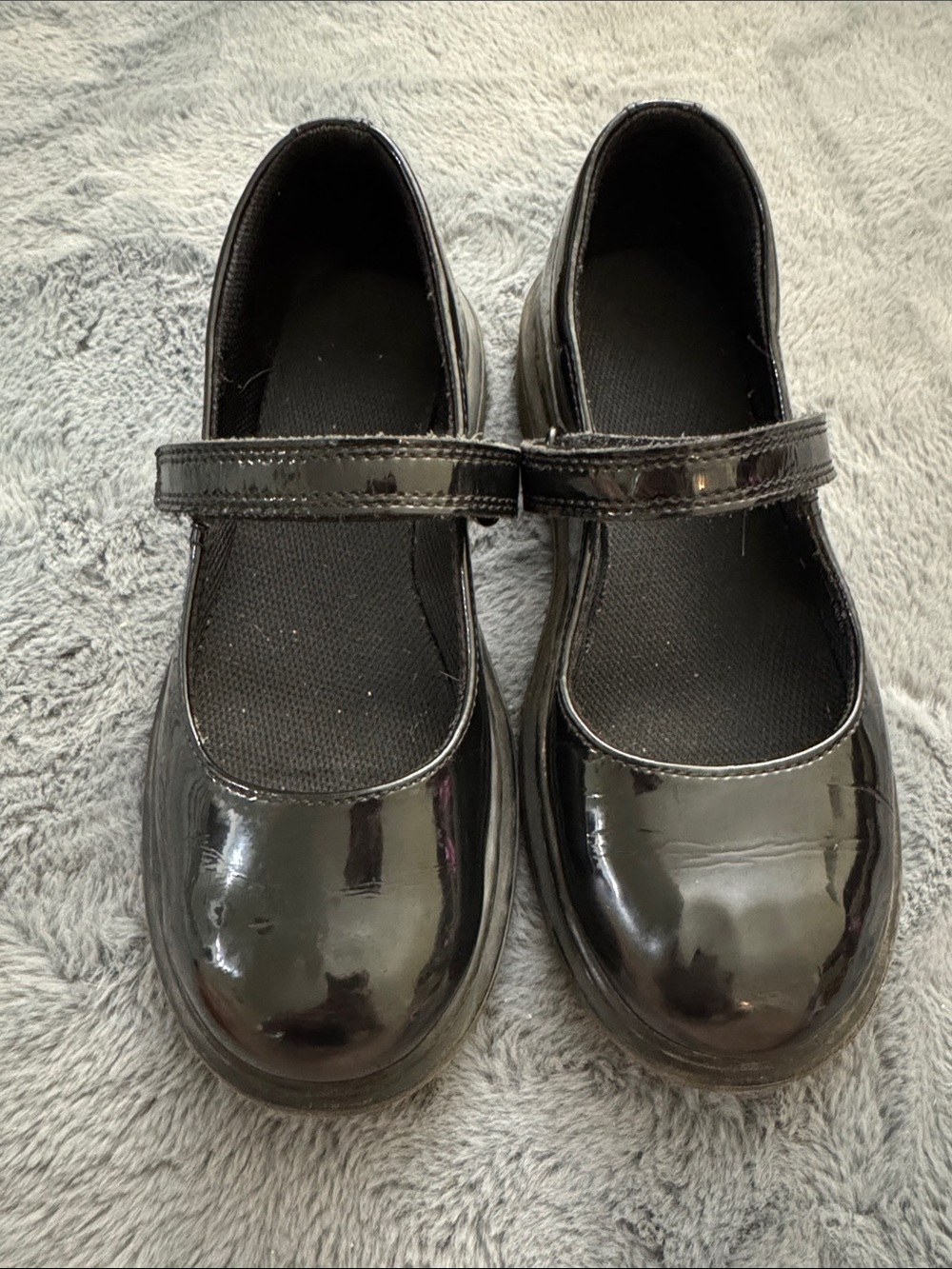 Dr. Martens Black Patent Mary Jane Kids Shoes